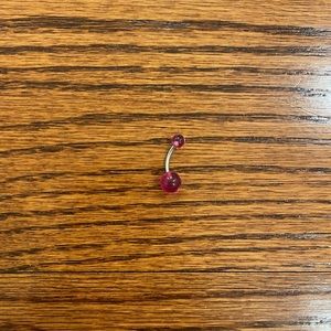 JEWELRY BOUTIQUE | Pink 14 Gauge Surgical Steel Belly Ring